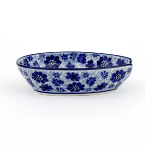 Podstawka pod łyżkę 381 12/8,5cm <br> 1443X Ważka w kwiatach
